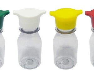 18 Frasco Plástico Cristal Pet 60ml Tampa Rosca 2 Bico