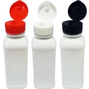 86 Frascos Plástico Branco Pet 300ml Batoque Fliptop Qua