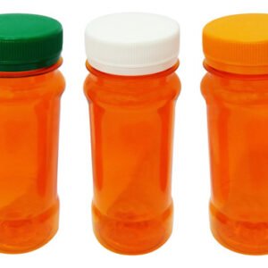 38 Frasco Plástico Laranjado Pet 120ml Tamp Rosca Lacre Con