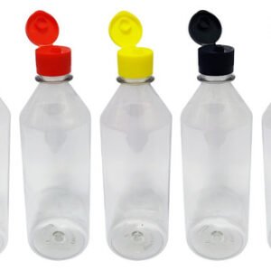 108 Frascos Plástico Cristal Pet 500ml C/ Tampa Fliptop Cos