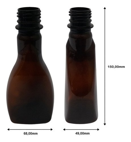 96 Frascos Plásticos Âmbar Pet 200ml Válvula Spray S Mol - Imagem 5