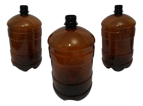 3 Frascos Âmbar Pet 2l Aromatizante Tampa Batoque Gro - Imagem 3