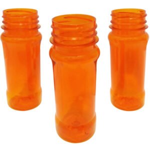 40 Frasco Plástico Laranjado Pet 120ml Vazio Sem Tampas Con