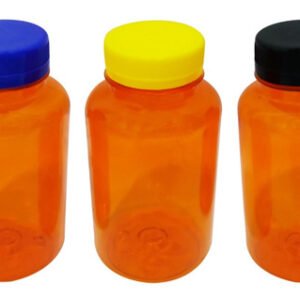 450 Frasco Plástico Laranjado Pet 240ml Tamp Rosca Lacre Sup