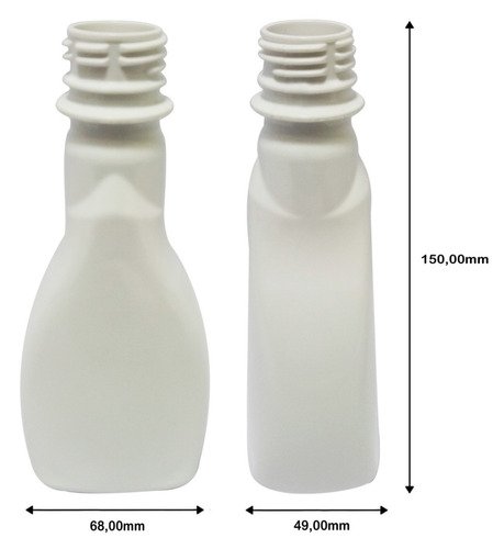 96 Frascos Plástico Branco 200ml Válvula Bico Pato S Mol - Imagem 5