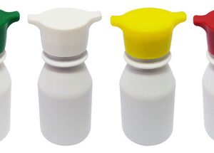 1150 Frasco Plástico Branco Pet 60ml Tampa Rosca 2 Bico