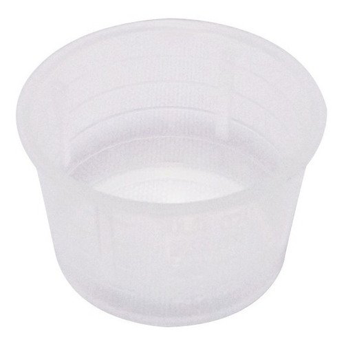 500 Copos De Medida Dosador Plástico Incolor 10ml Bocal 24