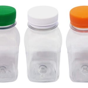 256 Frasco Plástico Cristal Pet 200ml Tam Rosca C/ Lacre Qua