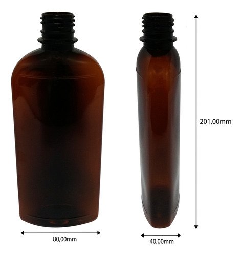 16 Frascos Plástico Âmbar Pet 400ml C/ Tampa Fliptop Min - Imagem 9