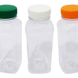 90 Frascos Plástico Cristal Pet 300ml Tampa Rosca Lacre Qua