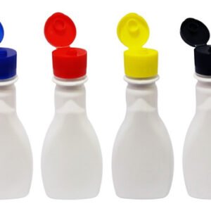 26 Frascos Plásticos Branco Pet 200ml C/ Tampa Fliptop Mol