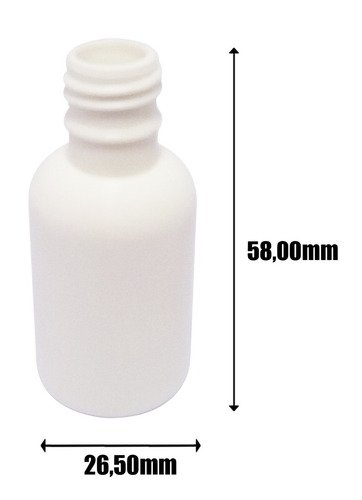 1800 Frasco Plástico Branco Pe 15ml C/ Tampa Lacre Gotejador - Imagem 4