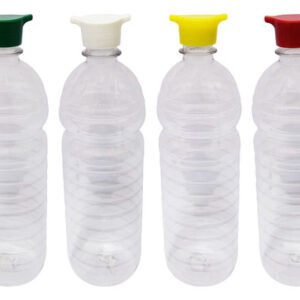 135 Frasco Plástico Cristal Pet 900ml Tampa Rosca 2 Bico Sho