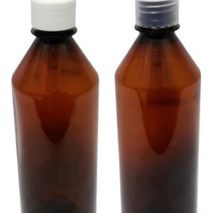 45 Frascos Plástico Âmbar 500ml Válvula Bico Pato S Cos