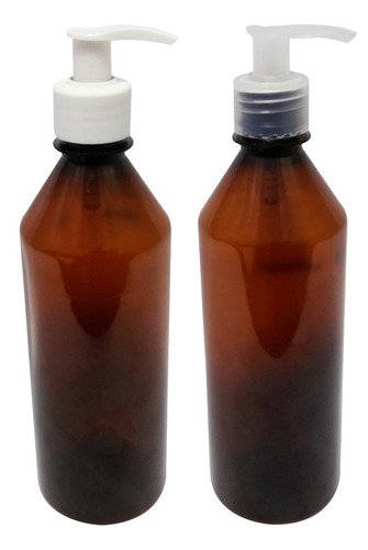 45 Frascos Plástico Âmbar 500ml Válvula Bico Pato S Cos