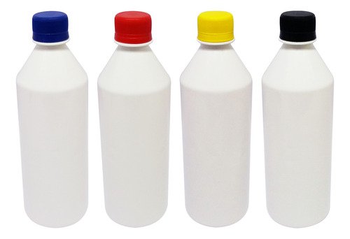 220 Frascos Plástico Branco Pet 500ml Tampa Rosca Lacre Cos