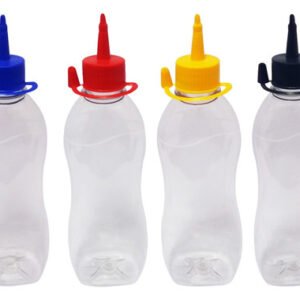 300 Frascos Plástico Cristal Pet 360ml C/ Bico Aplicador Cat