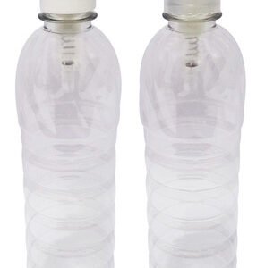 10 Frascos Plásticos Cristal 500ml Válvula Bico Pato S Lim