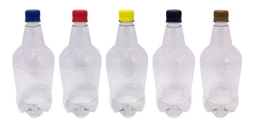 48 Frasco Plástico Cristal Pet 1l Tampa S Batoque Gr2