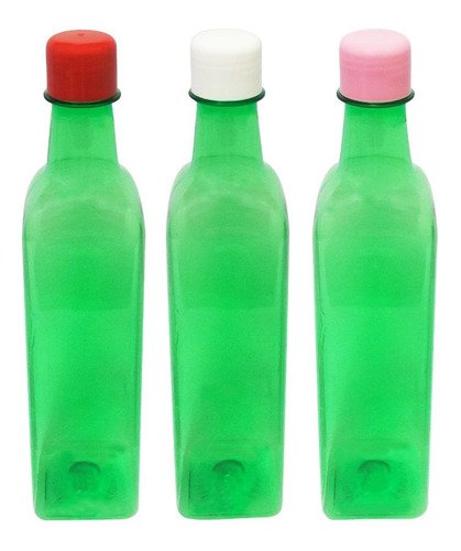 48 Frascos Verde Pet 500ml Aromatizante Tampa Batoque Aze