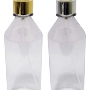 100 Frascos Plásticos Cristal Pet 500ml Válvula Spray L Cos