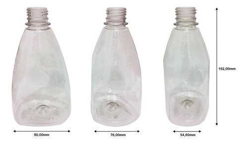 44 Frascos Plástico Cristal Pet 500ml C/ Bico Aplicador Pir - Imagem 6