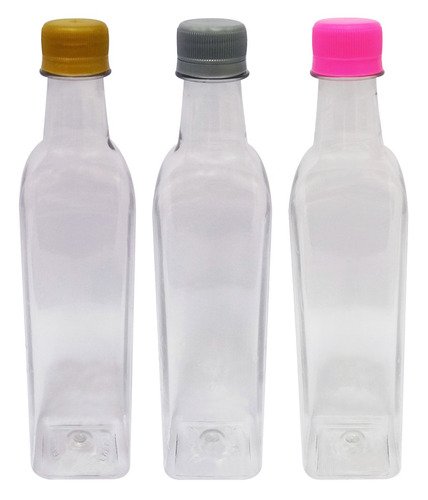 122 Frasco Plástico Cristal Pet 500ml Azeite Tampa S Batoque