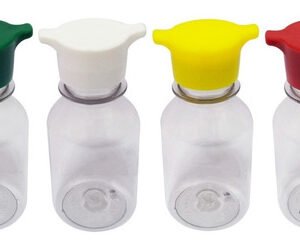 45 Frasco Plástico Cristal Pet 100ml Tampa Rosca 2 Bico