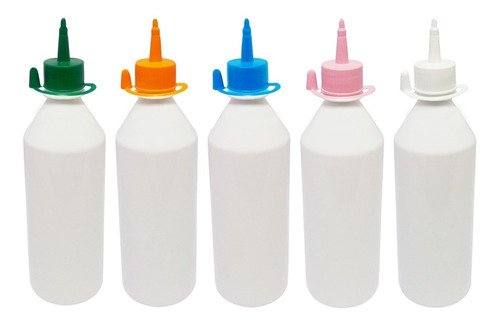 50 Frascos Plástico Branco Pet 500ml C/ Bico Aplicador Cos - Imagem 2