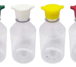 20 Frasco Plástico Cristal Pet 250ml Tampa Rosca 2 Bico Far