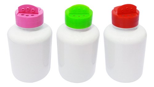 162 Frascos Plástico Branco Pet 330ml Tempero Fliptop Sup