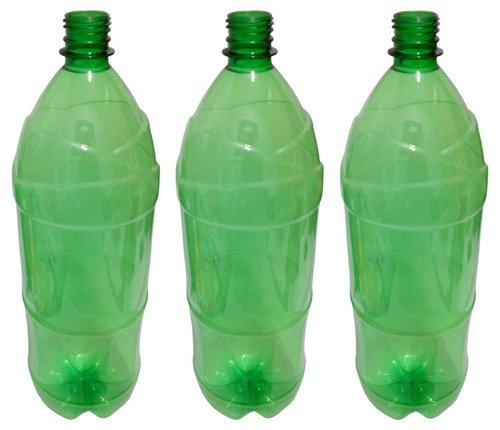 12 Frasco Plástico Verde Pet 2l Com Tampa Rosca 2 Bico Ref - Imagem 3
