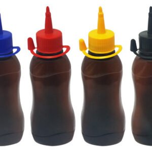 260 Frascos Plástico Âmbar Pet 200ml C/ Bico Aplicador Cat