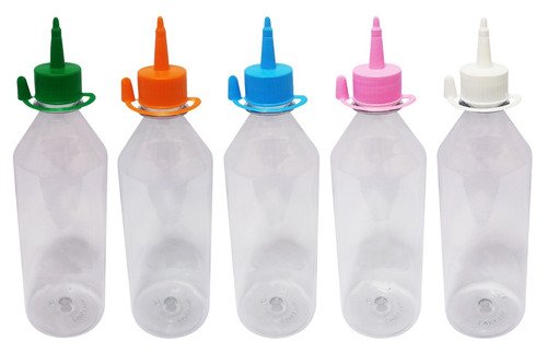 210 Frascos Plástico Cristal Pet 500ml C/ Bico Aplicador Cos - Imagem 2