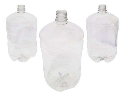 22 Frasco Plástico Cristal Pet 2l Com Tampa Rosca 2 Bico Gro - Imagem 3