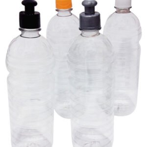 27 Frascos Plástico Cristal Pet 900ml C/ Tampa Pushpull Sho