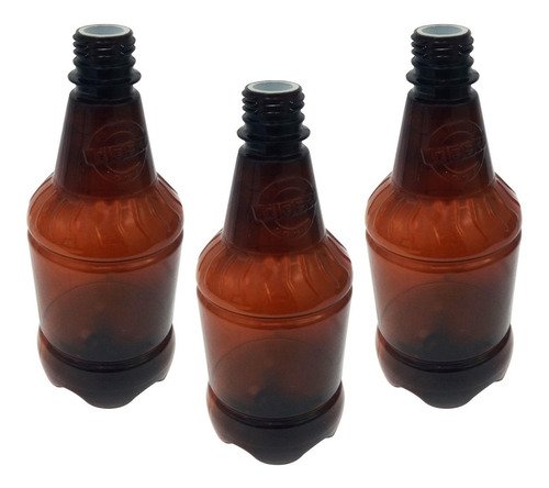 40 Frasco Plástico Âmbar Pet 500ml Batoque 12 Furos Gr2
