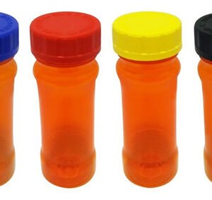 38 Frascos Plásticos Laranja Pet 120ml Com Tampa Child Con