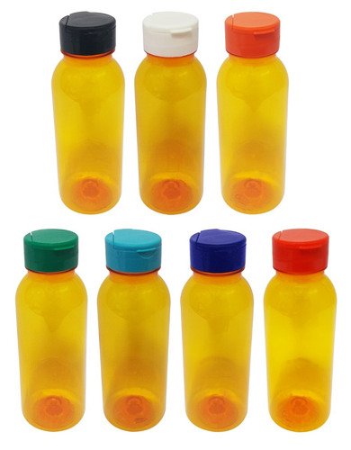 163 Frascos Plástico Laranja Pet 300ml Tampa Fliptop Cap Det - Imagem 3