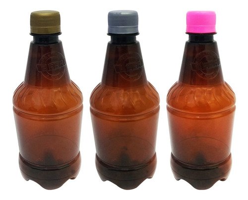 39 Frasco Plástico Âmbar Pet 500ml Tampa S Batoque Gr2 - Imagem 3
