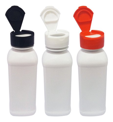 180 Frascos Plástico Branco Pet 300ml Tampa Fliptop Cap Qua