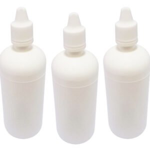 210 Frasco Plástico Branco Pe 120ml C/ Tampa Lacre Gotejador