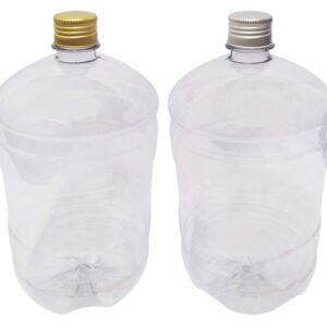 9 Frascos Plástico Cristal Pet 2l Com Tampa Aluminio S/ Gro