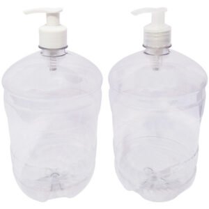 3 Frascos Plásticos Cristal 2l Válvula Bico De Pato S Gro