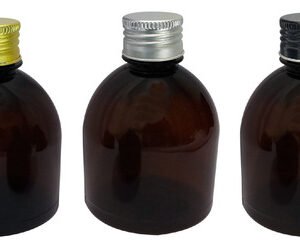 54 Frasco Plástico Âmbar Pet 300ml Tampa L Batoque Sab