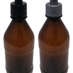 306 Frascos Plástico Âmbar Pet 350ml C/ Tampa Pushpull Agu