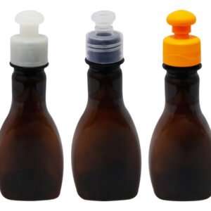 272 Frascos Plástico Âmbar Pet 200ml C/ Tampa Pushpull Mol