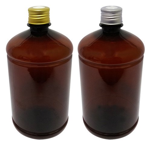 22 Frascos Plásticos Âmbar Pet 1l Tampa Difusor C/ F Sab