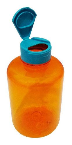40 Frasco Plástico Laranjado Pet 500ml Tamp Fliptop Cap Sup - Imagem 2