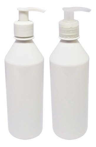 45 Frascos Plástico Branco 500ml Válvula Bico Pato S Cos